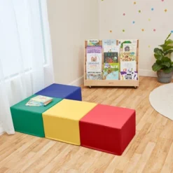 ECR4Kids SoftZone Square Foam Ottoman, Flexible Seating, 12in Seat Height, 4-Piece -Baxton Studio Sale Shop GUEST 6271f2bb afd8 49e7 a652 6ea53b778be4