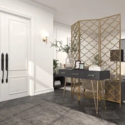 Modern Metal Filigree Room Divider Screen Gold - Olivia & May -Baxton Studio Sale Shop GUEST 633c4f40 c159 452a a627 0ef46105181d