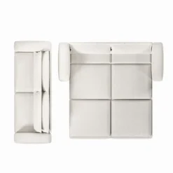 TiramisuBest 93" King Size 3-in-1 Convertible Sleeper Sofa Bed With Chaise Lounge And 2 Lumbar Pillows,Beige -Baxton Studio Sale Shop GUEST 637e74a9 e745 421b 8117 23046d7da429