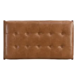Christopher Knight Home Fitch Contemporary Tufted Faux Leather Upholstered Ottoman -Baxton Studio Sale Shop GUEST 63a14aa3 90b6 4926 919d a23622b0cf95