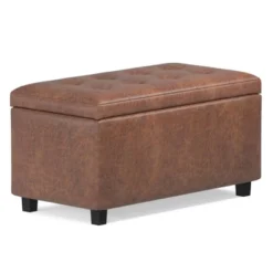34" Essex Storage Ottoman And Benches - WyndenHall -Baxton Studio Sale Shop GUEST 63d534cd 13ff 4e2b a672 ef1ee8a8463d