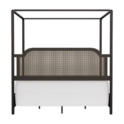 Melanie Wood And Metal Canopy Bed Oiled Bronze - Hillsdale Furniture 6 Melanie Wood And Metal Canopy Bed Oiled Bronze - Hillsdale Furniture - Image 6