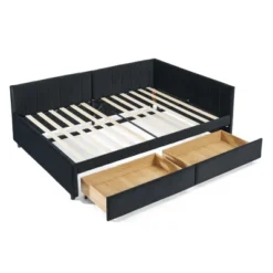 Tiramisubest Full Size Bed Frame Tufted Daybed Velvet Upholstered Frame Storage Drawers Living Room Bedroom Eucalyptus Wood Frame 16 Tiramisubest Full Size Bed Frame Tufted Daybed Velvet Upholstered Frame Storage Drawers Living Room Bedroom Eucalyptus Wood Frame -Baxton Studio Sale Shop GUEST 6462721e 8b96 437e bbfc def387e23e8f