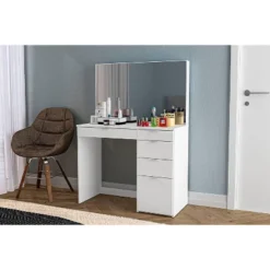 Linden Vanity With Mirror White - Polifurniture 13 Linden Vanity With Mirror White - Polifurniture -Baxton Studio Sale Shop GUEST 6495a499 408a 4216 b1b1 21b7f9891d4f