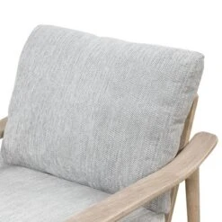 Oris 24.8" Wide Linen Upholstered Thick Seat Cushion Solid Wood Legs With Arm Chair With Vertical Slatted Back Accent Chair-The Pop Maison -Baxton Studio Sale Shop GUEST 656ce500 e1f2 40c9 8488 218278c02bdc