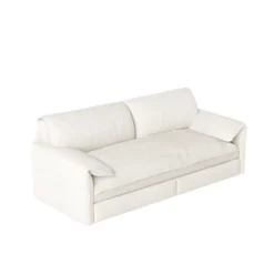 Whison 3-in-1 Velvet Queen Sleeper Sofa Bed & Chaise Lounge With Side Storage Pockets, 2 Seats -Baxton Studio Sale Shop GUEST 65ab2e94 3e1d 4822 ae49 6109473c9ee1