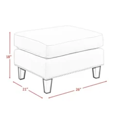 Emery Ottoman - Picket House Furnishings -Baxton Studio Sale Shop GUEST 667443cc 4c3a 42ee 8a23 ec53d8f8fb91