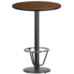 Flash Furniture 30'' Round Laminate Table Top With 18'' Round Bar Height Table Base And Foot Ring -Baxton Studio Sale Shop GUEST 66d98bec df06 442b 97c4 0595e4f68b9b