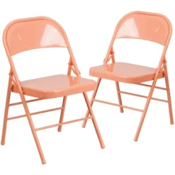 Flash Furniture 2 Pack HERCULES COLORBURST Series Triple Braced & Double Hinged Metal Folding Chair -Baxton Studio Sale Shop GUEST 66fed976 5006 4733 a7bd ab8b066e1bc1