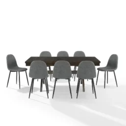 9pc Hayden Extendable Dining Set With Weston Chairs Distressed Gray/Slate - Crosley -Baxton Studio Sale Shop GUEST 670b53d8 82d0 4cea 948c 5a993330caa6