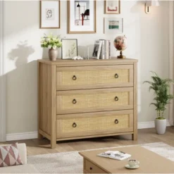 3 Dresser For Bedroom, 29" Tall Dresser, Modern Tall Drawer Dresser With Storage, Wooden Closet Dressers Chest Of Drawers, White -Baxton Studio Sale Shop GUEST 6751b40a f3b6 451a a4ae 80f163b6f178