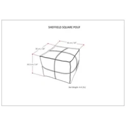 Erving Square Pouf - WyndenHall 18 Erving Square Pouf - WyndenHall -Baxton Studio Sale Shop GUEST 67914b5c 4710 467e a957 2ae613bb790a