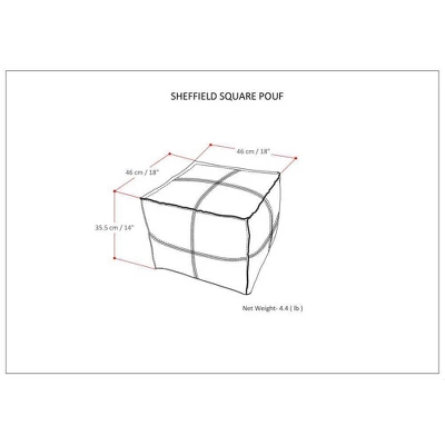 Erving Square Pouf - WyndenHall 8 Erving Square Pouf - WyndenHall - Image 8