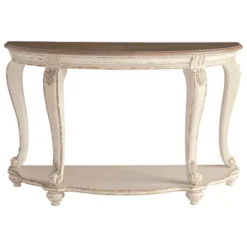 Realyn Sofa Table White/Brown - Signature Design By Ashley -Baxton Studio Sale Shop GUEST 67c42464 a963 4c0d 9dc5 49497a6db2c8