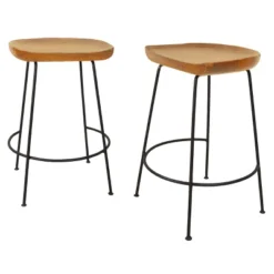 Set Of 2 24.5" Bryson Counter Height Barstools - Carolina Chair & Table 6 Set Of 2 24.5" Bryson Counter Height Barstools - Carolina Chair & Table -Baxton Studio Sale Shop GUEST 67d6afca 4425 411c 9b81 b798e18816dc