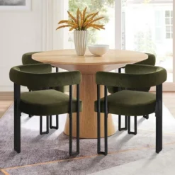 Velvet Dining Chairs Set Of 4, Upholstered Accent Armchairs With Geometric Black Metal Legs For Kitchen Or Dining Room - Maison Boucle 27 Velvet Dining Chairs Set Of 4, Upholstered Accent Armchairs With Geometric Black Metal Legs For Kitchen Or Dining Room - Maison Boucle -Baxton Studio Sale Shop GUEST 68559870 db9d 461e 9fd8 565c6a59607f