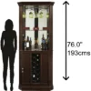 Howard Miller 690007 Howard Miller Piedmont Iii Corner Wine Cabinet 690007 Espresso