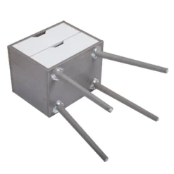 Resenkos Set Of 2 Bedside Table With Two Drawer Storage Design For Living Room Sofa - Gray, Night Stand -Baxton Studio Sale Shop GUEST 6873856c 120d 4faa 93f3 3a8eaeea33f4