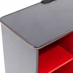 Carbon-Tek Gaming Storage Unit With LED Gray/Red - X Rocker 17 Carbon-Tek Gaming Storage Unit With LED Gray/Red - X Rocker -Baxton Studio Sale Shop GUEST 68a2a2ad 78f6 40ae b882 d975294335f3