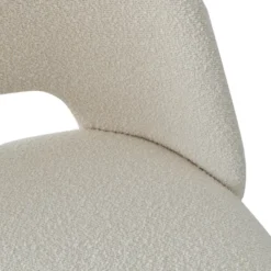 Edwin Boucle Dining Chair Set Of 6,Modern Kitchen Dining Room Chairs With Curved Round Backrest,Boucle Chairs With Oak Metal Legs -Maison Boucle -Baxton Studio Sale Shop GUEST 68fa67b8 462f 4410 9c38 64f80f2f817e