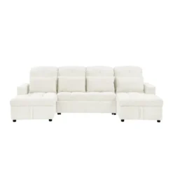 110.2"W Oversized U-Shaped Sectional Sofa, Pull-Out Sofa Bed With Double Storage Chaise Lounges And 2 USB Ports - ModernLuxe 20 110.2"W Oversized U-Shaped Sectional Sofa, Pull-Out Sofa Bed With Double Storage Chaise Lounges And 2 USB Ports - ModernLuxe -Baxton Studio Sale Shop GUEST 68fdb2bd 925b 4810 8a26 c831b8d27c5a