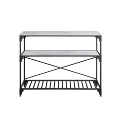 47" Jakob Kitchen Island Black/Concrete Finish - Acme Furniture 6 47" Jakob Kitchen Island Black/Concrete Finish - Acme Furniture -Baxton Studio Sale Shop GUEST 691cba1a cbd0 454b ab8f 21f7db57e681