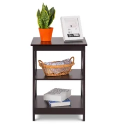 Costway 3-Tier Nightstand End Table Storage Display Shelf Living Room Furniture Espresso NEW 13 Costway 3-Tier Nightstand End Table Storage Display Shelf Living Room Furniture Espresso NEW -Baxton Studio Sale Shop GUEST 6983fd38 e6a8 4d33 9903 1517c2b8e02f