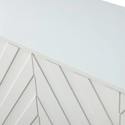 Joscha 60'' Wide Sideboard Cabinet With Solid Wood Legs| KARAT HOME-White 6 Joscha 60'' Wide Sideboard Cabinet With Solid Wood Legs| KARAT HOME-White - Image 6