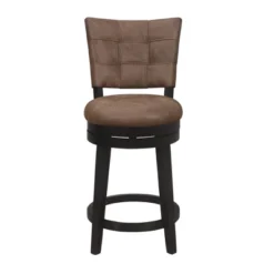 26" Kaede Wood And Upholstered Swivel Counter Height Barstool Black/Chestnut - Hillsdale Furniture 10 26" Kaede Wood And Upholstered Swivel Counter Height Barstool Black/Chestnut - Hillsdale Furniture -Baxton Studio Sale Shop GUEST 69c5c0c0 31ab 43c3 87f4 1e97dfde5203
