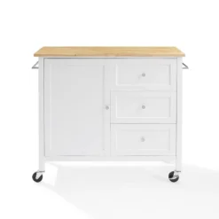 Soren Wood Top Kitchen Island/Cart Natural/White - Crosley 21 Soren Wood Top Kitchen Island/Cart Natural/White - Crosley -Baxton Studio Sale Shop GUEST 69e45705 790f 4d38 b6ae d59b5e3d8b72