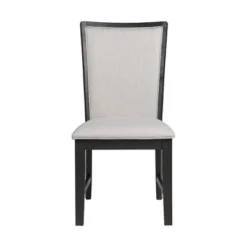2pc Jasper Dining Slat Back Side Chair Set Black - Picket House Furnishings