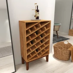 Modern Wood Wine Rack Brown - Olivia & May -Baxton Studio Sale Shop GUEST 6a358145 1382 44ef a40d b26ff876927a