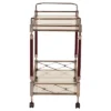 Melrose Serving Cart Antique Brass - OSP Home Furnishings