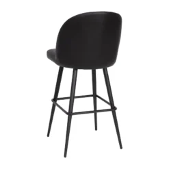 Merrick Lane Set Of 2 Modern Armless Barstools With Contoured Backs, Steel Frames, And Integrated Footrests -Baxton Studio Sale Shop GUEST 6a6ae65e 14c0 4393 bbc7 fb3a9ab02785