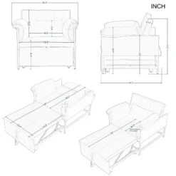 MAYEERTY Pull-out Compact Convertible Couch Sleeper Sofa Bed 21 MAYEERTY Pull-out Compact Convertible Couch Sleeper Sofa Bed -Baxton Studio Sale Shop GUEST 6ab96ac2 fba7 421a bc0c f3904125e5b0