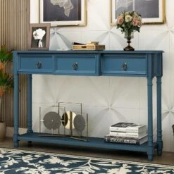 Console Table With Storage Drawers And Long Shelf-ModernLuxe -Baxton Studio Sale Shop GUEST 6b7d1b53 08ed 4d54 b6f1 4896cc791ba2
