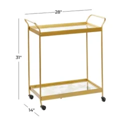 Contemporary Metal Bar Cart Gold - Olivia & May -Baxton Studio Sale Shop GUEST 6b97847c d6ca 418e 828d 880e5604ea1b