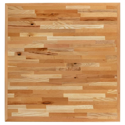 Flash Furniture Square Butcher Block Style Table Top 4 Flash Furniture Square Butcher Block Style Table Top - Image 4