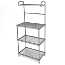 Costway 4-Tier Baker's Rack Microwave Oven Stand Shelves Kitchen Storage Rack Organizer -Baxton Studio Sale Shop GUEST 6bb44483 4004 474d 97e8 cd438ee3f6c0
