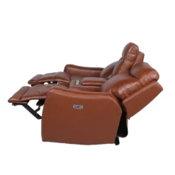 Natalia Power Loveseat Console Recliner Caramel Leather - Steve Silver Co. -Baxton Studio Sale Shop GUEST 6befce12 7c58 4147 9998 17f1f857750d