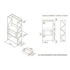 Orella Rustic Baker's Rack Reclaimed Oak - MiBasics -Baxton Studio Sale Shop GUEST 6c2ec095 025e 4a09 9276 2119b1f02103