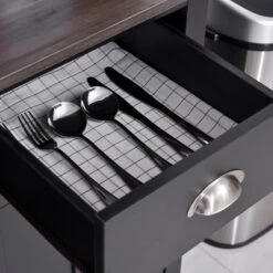 HOMCOM 67" Freestanding Buffet With Hutch, Kitchen Pantry Storage Cabinet With Sliding Doors, Drawers And Open Shelves, Adjustable Shelving, Black -Baxton Studio Sale Shop GUEST 6c3daaff d03e 495f a2c8 7080bc2f3ca4