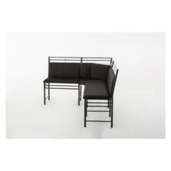 2pc Gareth Breakfast Nook Dining L Chair & Bench Black ( ) - Boraam -Baxton Studio Sale Shop GUEST 6c720b8e 4cf4 435f bc78 3b2d9a1de9ab