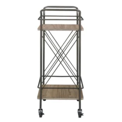 Keene Bronze Finish And Wood Double Cross Bar Cart Bronze/Walnut - Inspire Q 7 Keene Bronze Finish And Wood Double Cross Bar Cart Bronze/Walnut - Inspire Q -Baxton Studio Sale Shop GUEST 6d00a3a4 00a3 47e3 80f4 5067939f9afd