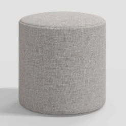 Round Thalia Ottoman In Textured Linen - Threshold™ -Baxton Studio Sale Shop GUEST 6da3dd3e 553d 4c4e 8f58 cb5cd3d9d7ec