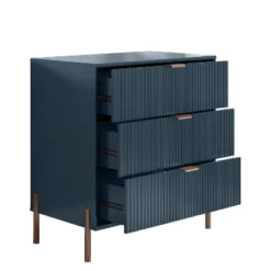 Festivo 3pc Modern Elegance 3 Drawer Nightstands And 3 Drawer Dresser Set Navy 17 Festivo 3pc Modern Elegance 3 Drawer Nightstands And 3 Drawer Dresser Set Navy -Baxton Studio Sale Shop GUEST 6dc4bbce 8528 4fcf b8fc 6b249d160003
