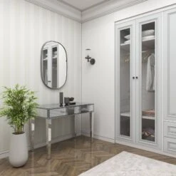 Glam Mirror And Wood Console Table Desk Silver - Olivia & May 35 Glam Mirror And Wood Console Table Desk Silver - Olivia & May -Baxton Studio Sale Shop GUEST 6dc91fae 9c80 4b33 88a5 4a7750bd88b1