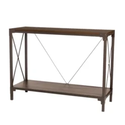 Modern Industry Metal/Wooden Console Table - Glitzhome 17 Modern Industry Metal/Wooden Console Table - Glitzhome -Baxton Studio Sale Shop GUEST 6ddb0cb7 540b 4308 a74e ebf197bfb758