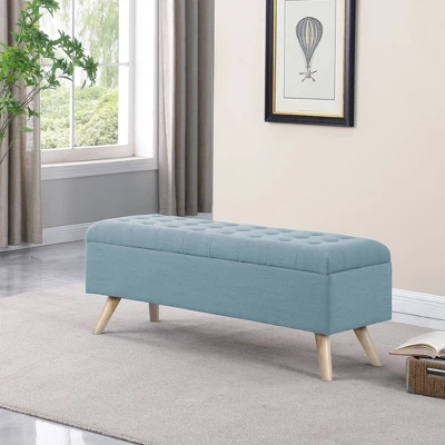 Modern Tufted Storage Bench - HomePop 13 Modern Tufted Storage Bench - HomePop - Image 13