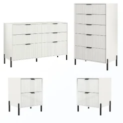 Festivo 4pc Modern Elegance Bedremm Chest And 6 Drawer Dresser And 2 Drawer Nightstands Set 33 Festivo 4pc Modern Elegance Bedremm Chest And 6 Drawer Dresser And 2 Drawer Nightstands Set -Baxton Studio Sale Shop GUEST 6ea9519f 12dc 457f 9297 069678660cc0